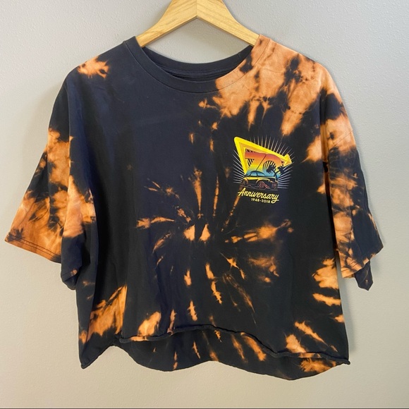 In-N-Out Burger Cropped Bleach Dyed 70th Anniversary 2018 Tee XXL - Picture 7 of 9